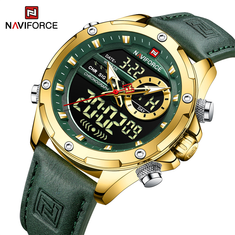 Zen Luxury Watch - Naviforce นาฬิกาข้อมือบุรุษนาฬิกา2022ยอดนิยมแบรนด์หนังหรูควอตซ์ดูกีฬากันน้ำชายนาฬิกา Relogio Masculino