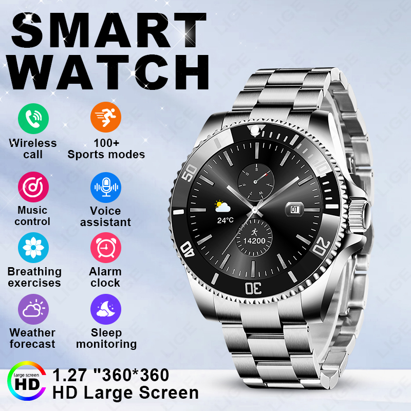 Luxury Watch In The World - LIGE 2026 สมาร์ทวอทช์ หน้าจอ HD ขนาด