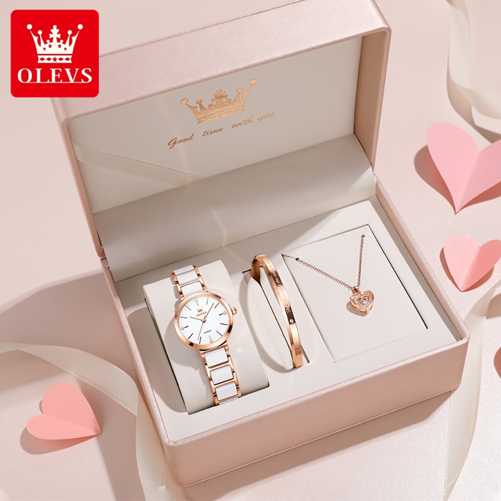 Luxury Watch Lady - นาฬิกาข้อมือผู้หญิง OLEVS รุ่น 5877 หรูหรา สง่างาม