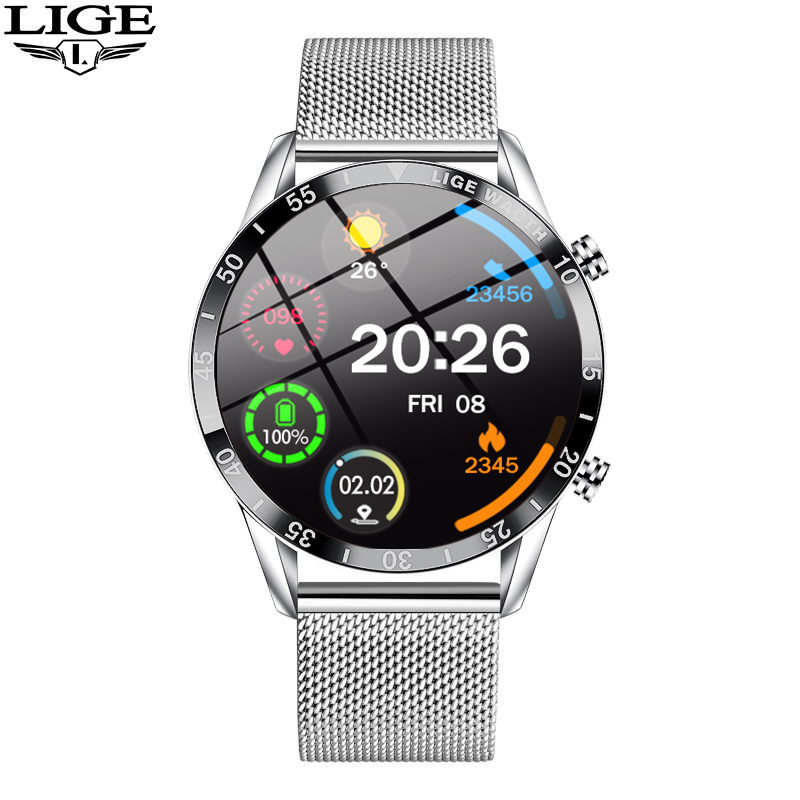 Luxury Watch In The World - LIGE 2026 สมาร์ทวอทช์ นาฬิกาอัจฉริยะหรูหราสำหรับออกกำลังกาย ตรวจวัดอัตราการเต้นของหัวใจ ตรวจสอบการนอนหลับ