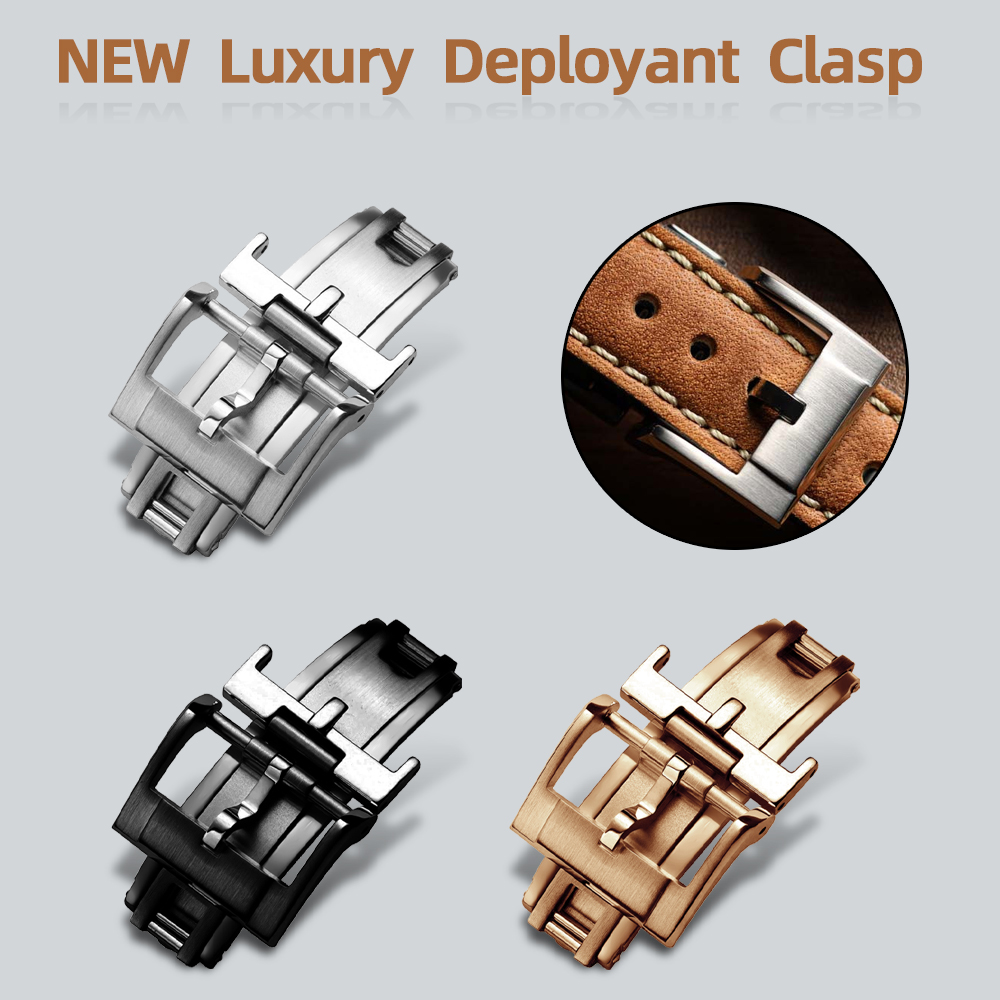 Luxury Watch News - ตัวล็อคสายนาฬิกาแบบสปริงดีไซน์หรูหราใหม่ ขนาด 16 มม. 18 มม.