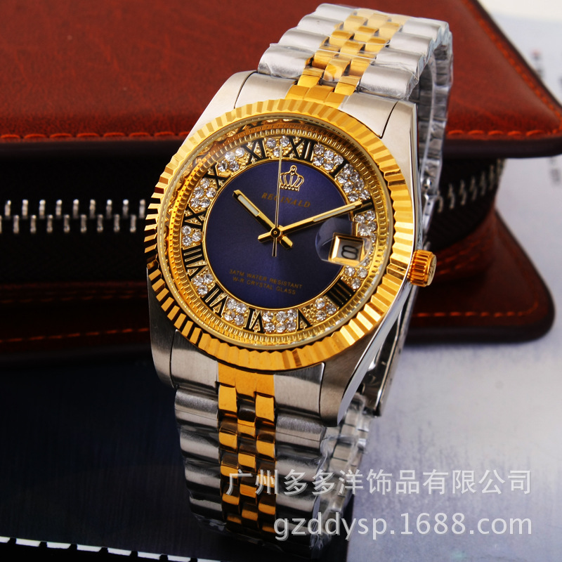 Zen Luxury Watch - 2016 Luxury HK REGINALD ยี่ห้อนาฬิกาข้อมือ Golden