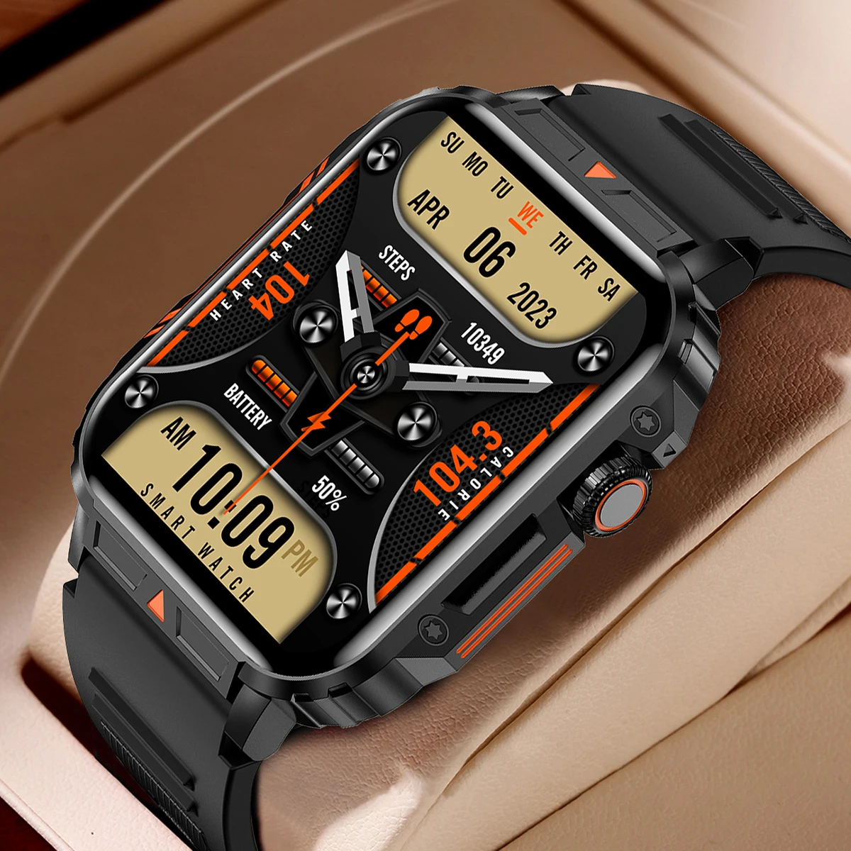 Luxury Watch In The World - 2026 นาฬิกาสมาร์ทวอทช์สุดหรูสำหรับทหาร ผู้ชาย ตรวจสอบสุขภาพ โทรไร้สาย นาฬิกาฟิตเนส