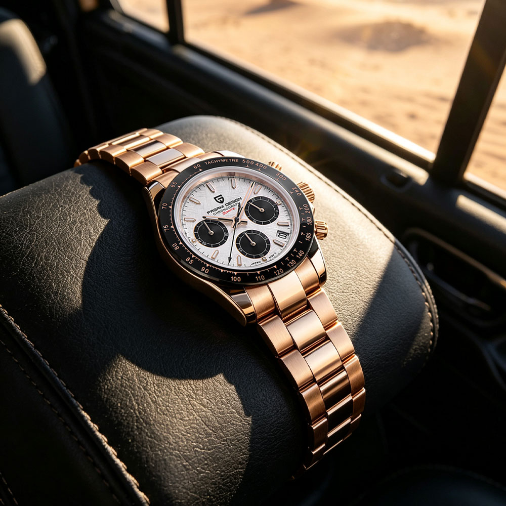 Luxury Watch News - แบรนด์ชั้นนำ PAGANI DESIGN นาฬิกาผู้ชายหรูหรามัลติฟังก์ชั่นโครโนกราฟ VK63 นาฬิกาควอตซ์กันน้ำปฏิทินส่องสว่างนาฬิกาของขวัญ