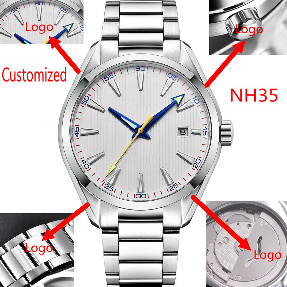 Luxury Watch News - โลโก้แบบกำหนดเอง 41 มม. นาฬิกาข้อมือผู้ชาย Miyota/NH35 ระบบออโตเมติก