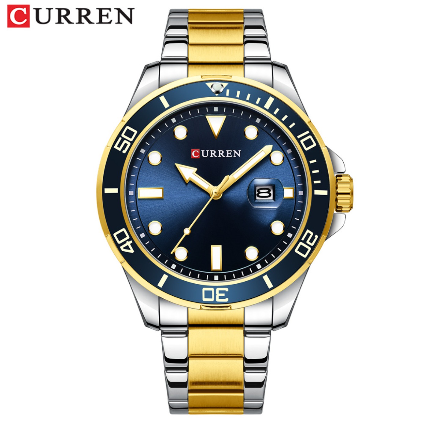 CURREN ซีรีส์น้ำเขียวกรีนวอเตอ - Luxury Watch Green บทวิจารณ์และราคา