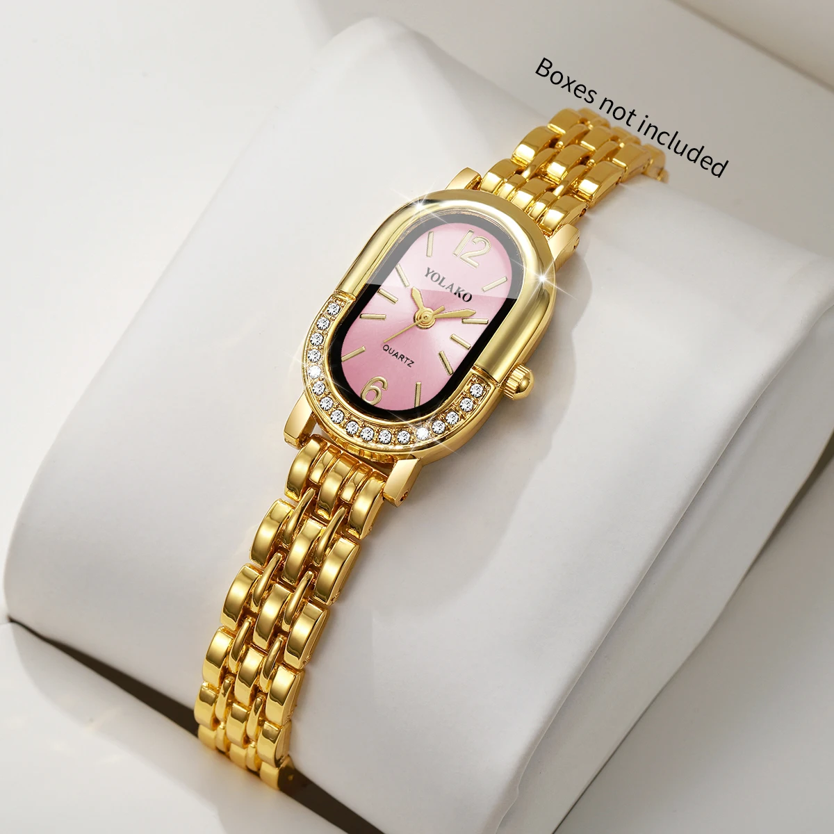 หรูหราไรน์สโตนนาฬิกาผู้หญิงควอ - Luxury Watch Lady บทวิจารณ์และราคา