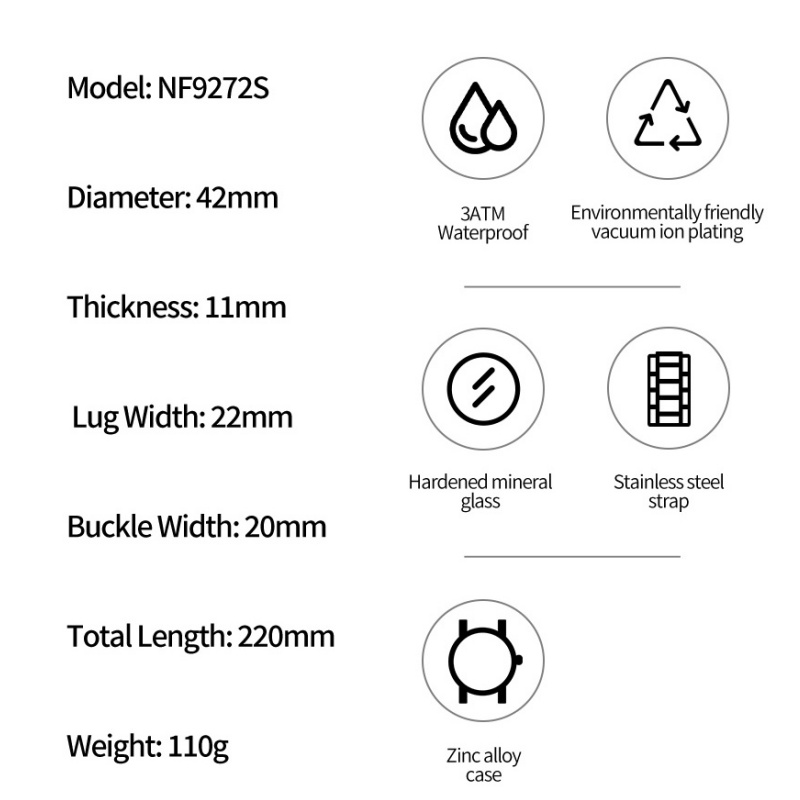 นาฬิกาข้อมือผู้ชาย NAVIFORCE แ - Quiet Luxury Watch Men บทวิจารณ์และราคา