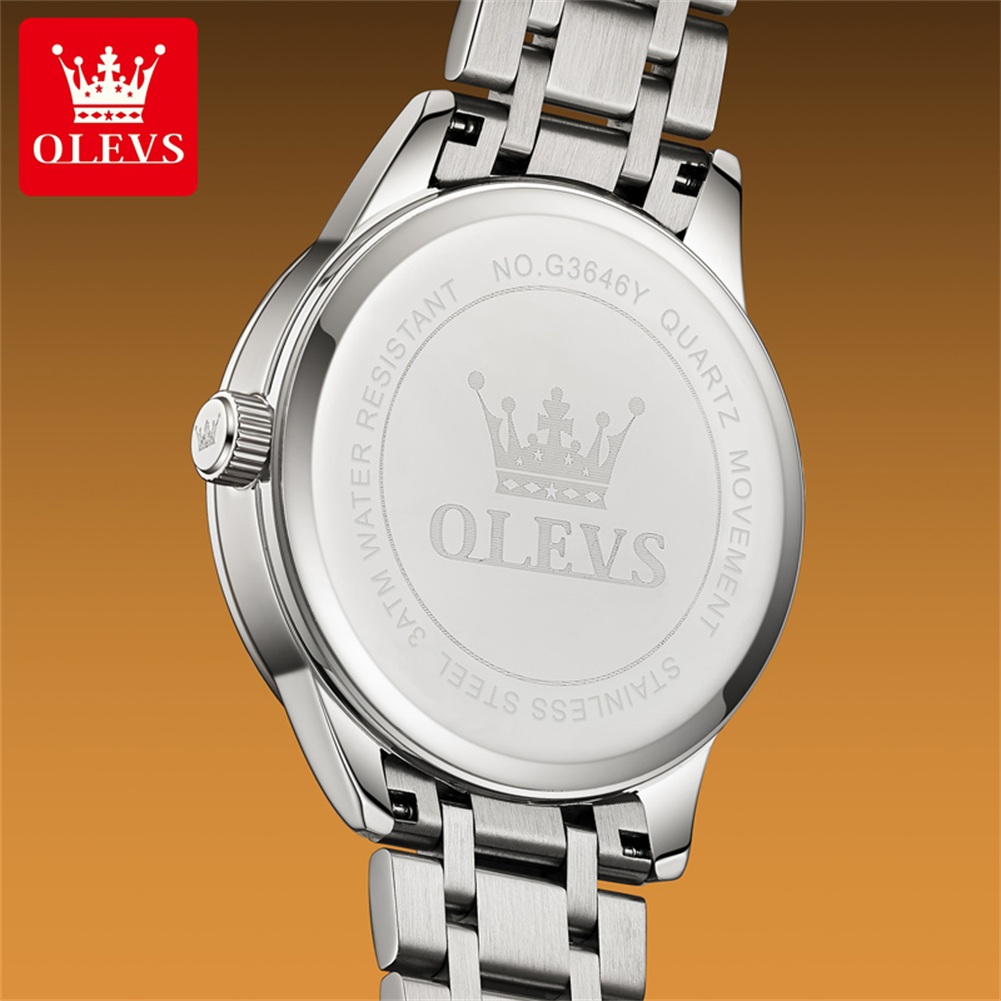 OLEVS มูนเฟสนาฬิกาผู้ชายปฏิทิน - Luxury Watch Moon Phase บทวิจารณ์และราคา
