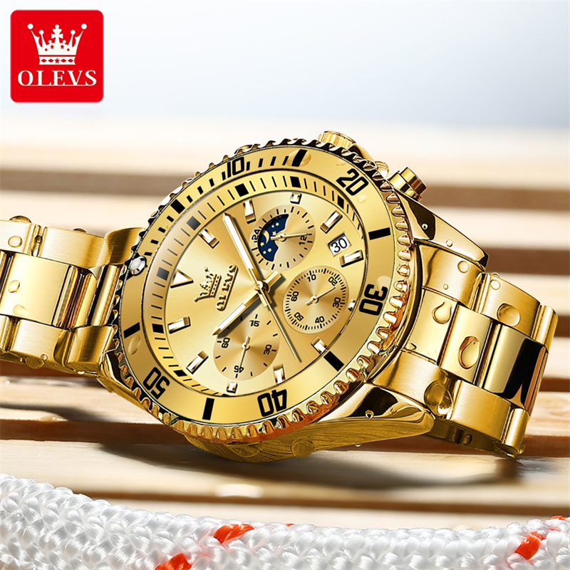 OLEVS นาฬิกาผู้ชายแบรนด์ชั้นนำ - Zen Luxury Watch บทวิจารณ์และราคา