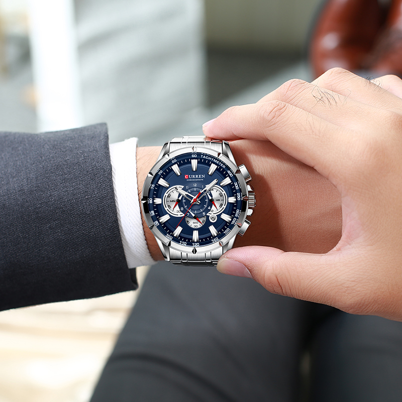 CURREN นาฬิกาข้อมือผู้ชายกันน้ - Zen Luxury Watch บทวิจารณ์และราคา