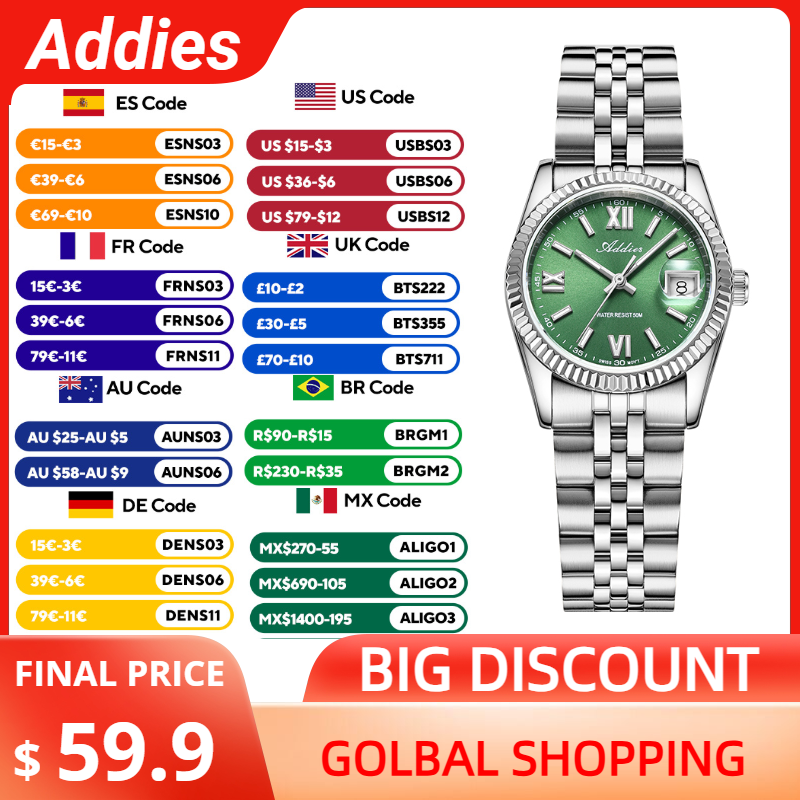 แอดดี้ส์นาฬิกาหรูคุณภาพสูงสำหร - Luxury Watch Lady บทวิจารณ์และราคา