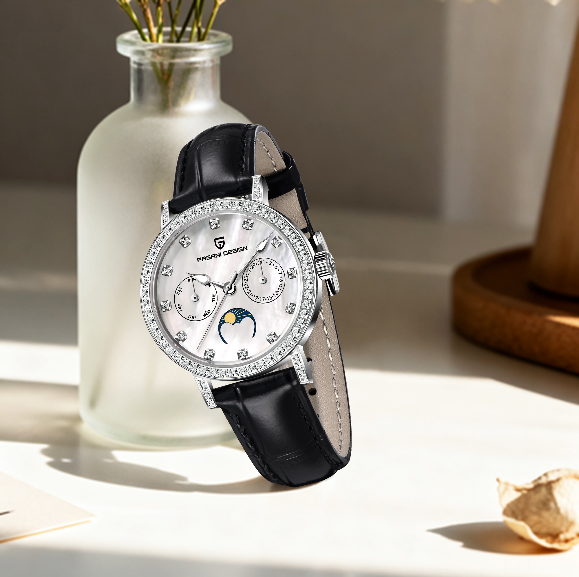 PAGANI DESIGN นาฬิกาควอทซ์สุดห - Luxury Watch Moon Phase บทวิจารณ์และราคา