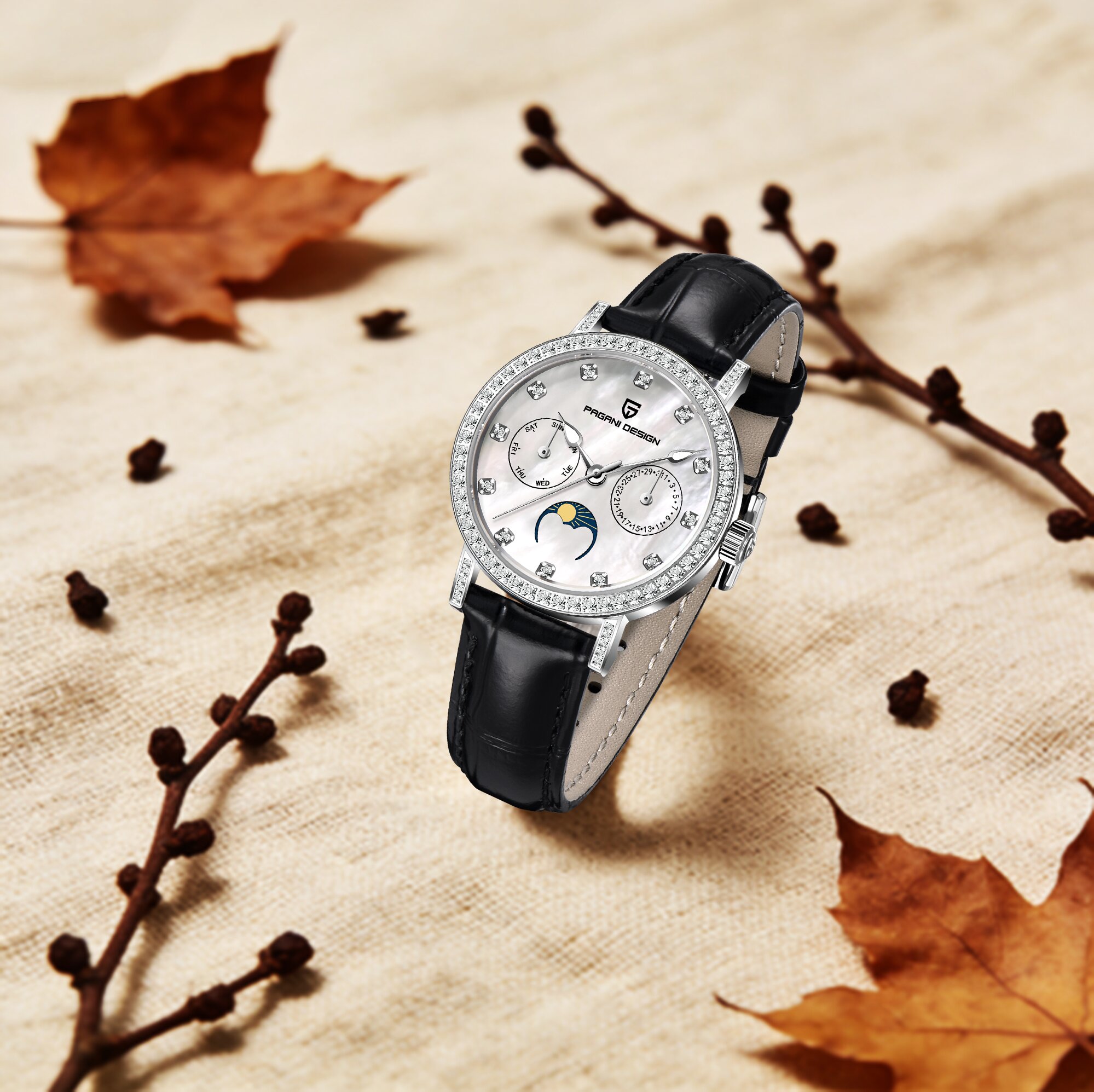 PAGANI DESIGN นาฬิกาควอทซ์สุดห - Luxury Watch Moon Phase บทวิจารณ์และราคา