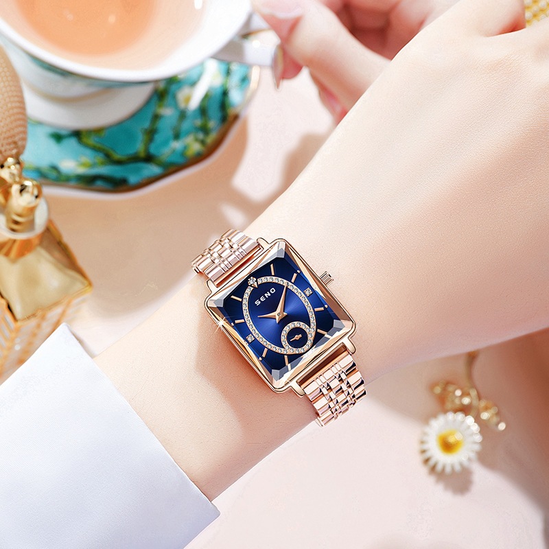 นาฬิกาข้อมือควอตซ์ทรงสี่เหลี่ย - Luxury Watch In The World บทวิจารณ์และราคา