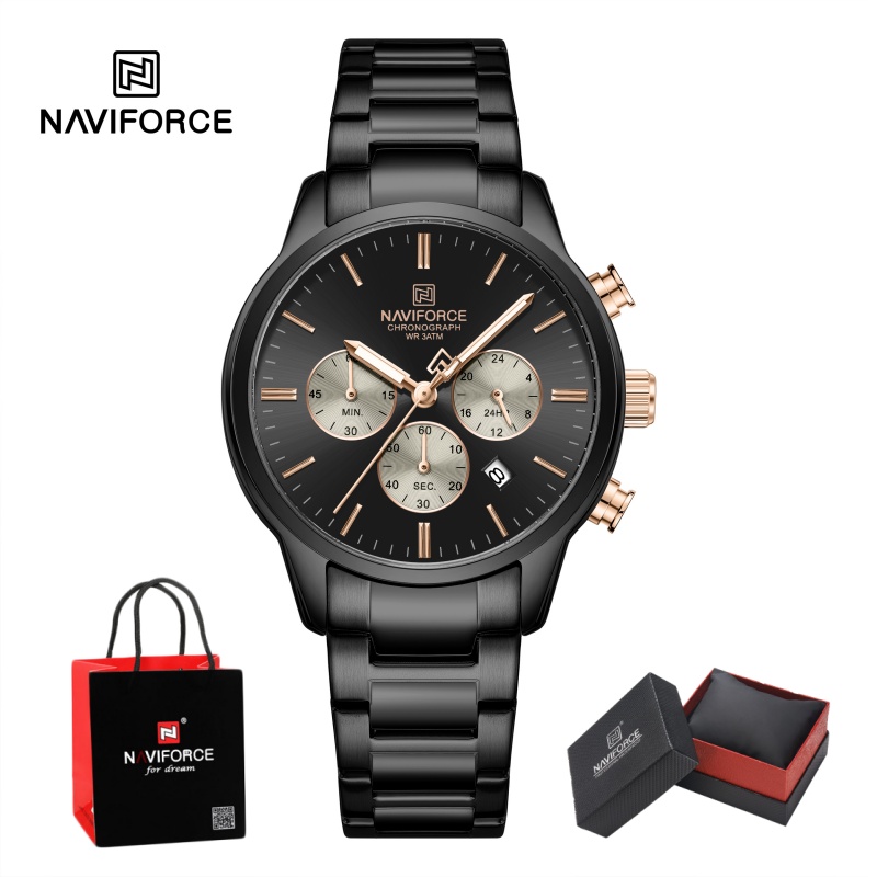 นาฬิกาข้อมือผู้ชาย NAVIFORCE ร - Luxury Watch Gift Box บทวิจารณ์และราคา