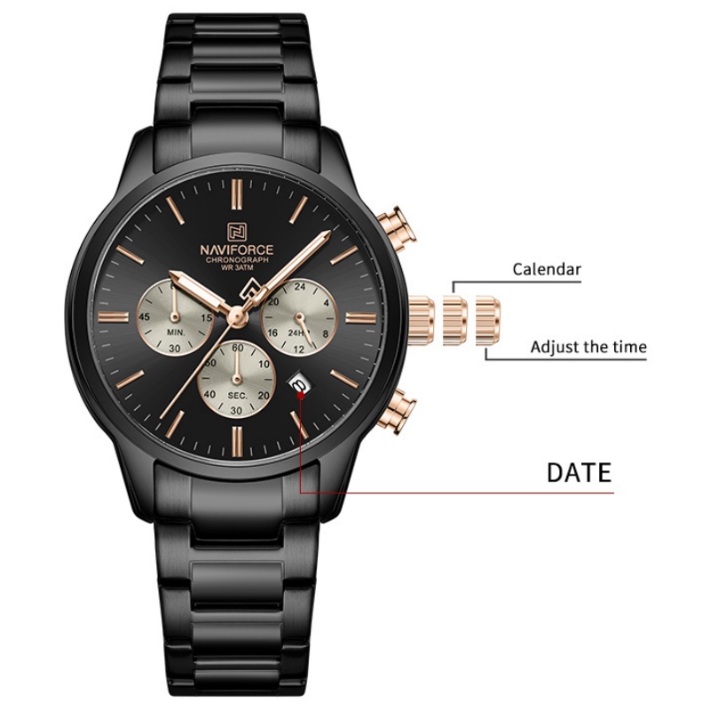 นาฬิกาข้อมือผู้ชาย NAVIFORCE ร - Luxury Watch Gift Box บทวิจารณ์และราคา