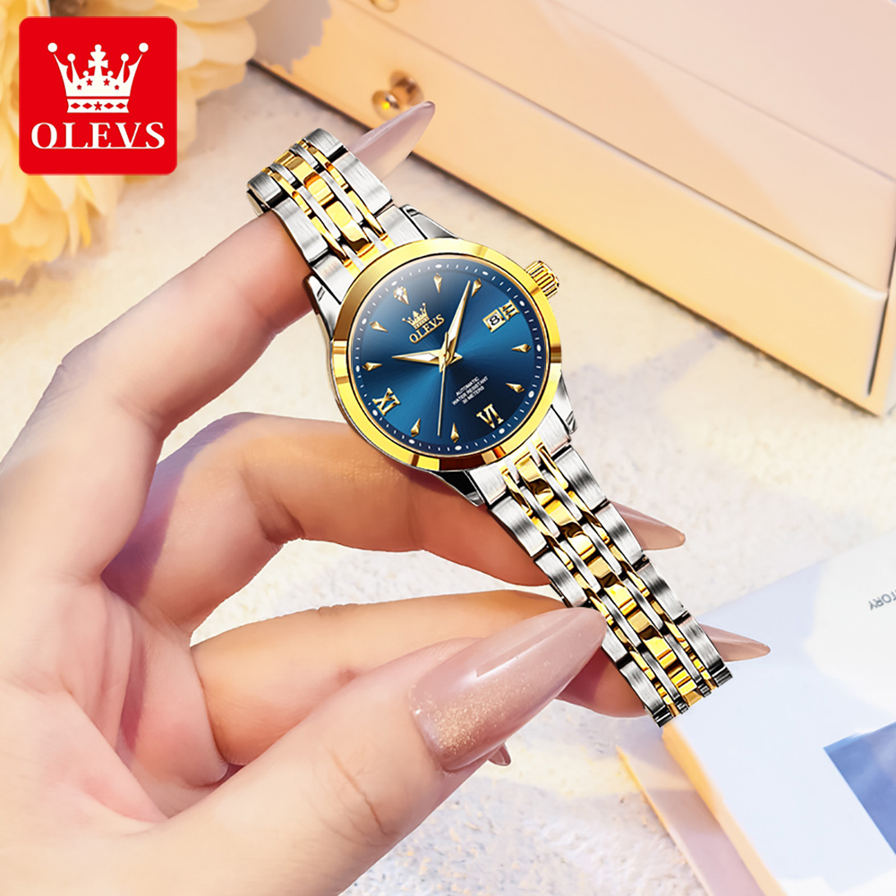 นาฬิกา OLEVS 9956 สำหรับผู้หญิ - Luxury Watch Moon Phase บทวิจารณ์และราคา