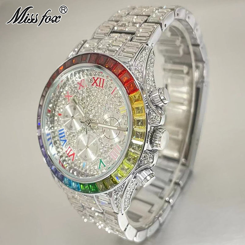 MISSFOX Luxury Iced นาฬิกาผู้ช - Zen Luxury Watch บทวิจารณ์และราคา