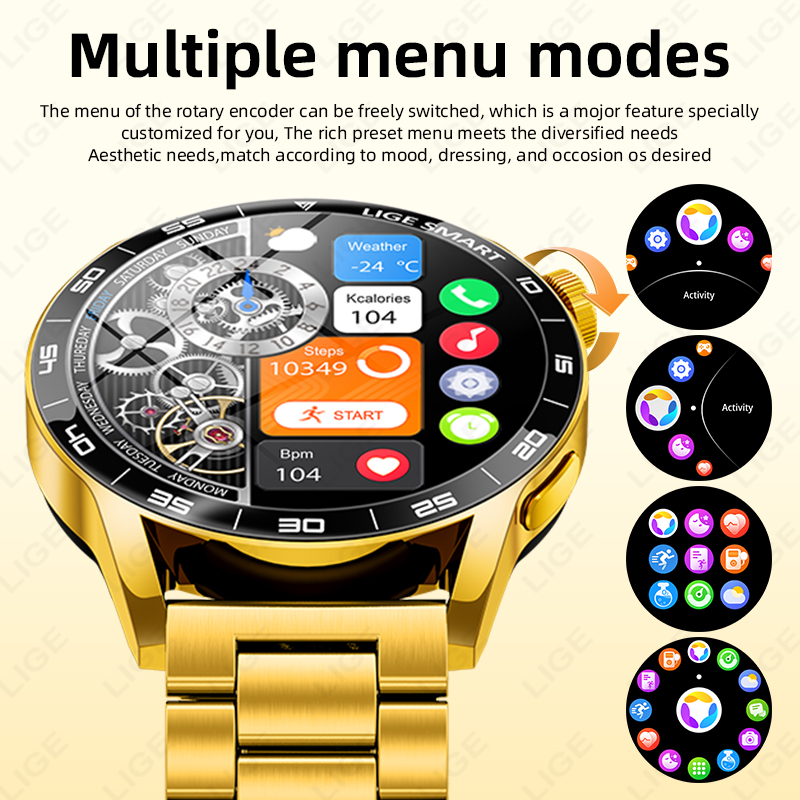 นาฬิกาอัจฉริยะ LIGE รุ่นหรูหรา - Luxury Watch In The World บทวิจารณ์และราคา