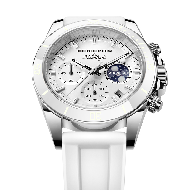 นาฬิกาควอตซ์แฟชั่นหรูหราสำหรับ - Luxury Watch Moon Phase บทวิจารณ์และราคา