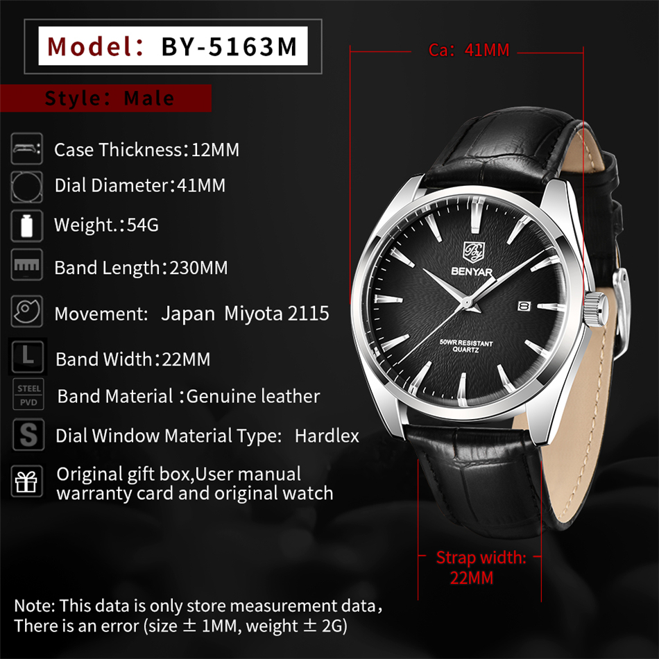 นาฬิกาข้อมือแบรนด์หรู Benyar 5 - Zen Luxury Watch บทวิจารณ์และราคา