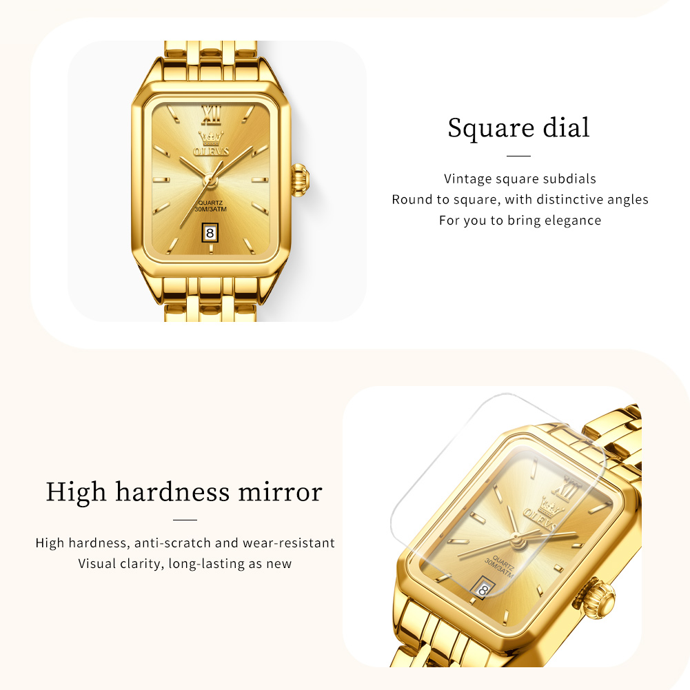 OLEVS แบรนด์หรูผู้หญิงนาฬิกากั - Luxury Watch Green บทวิจารณ์และราคา