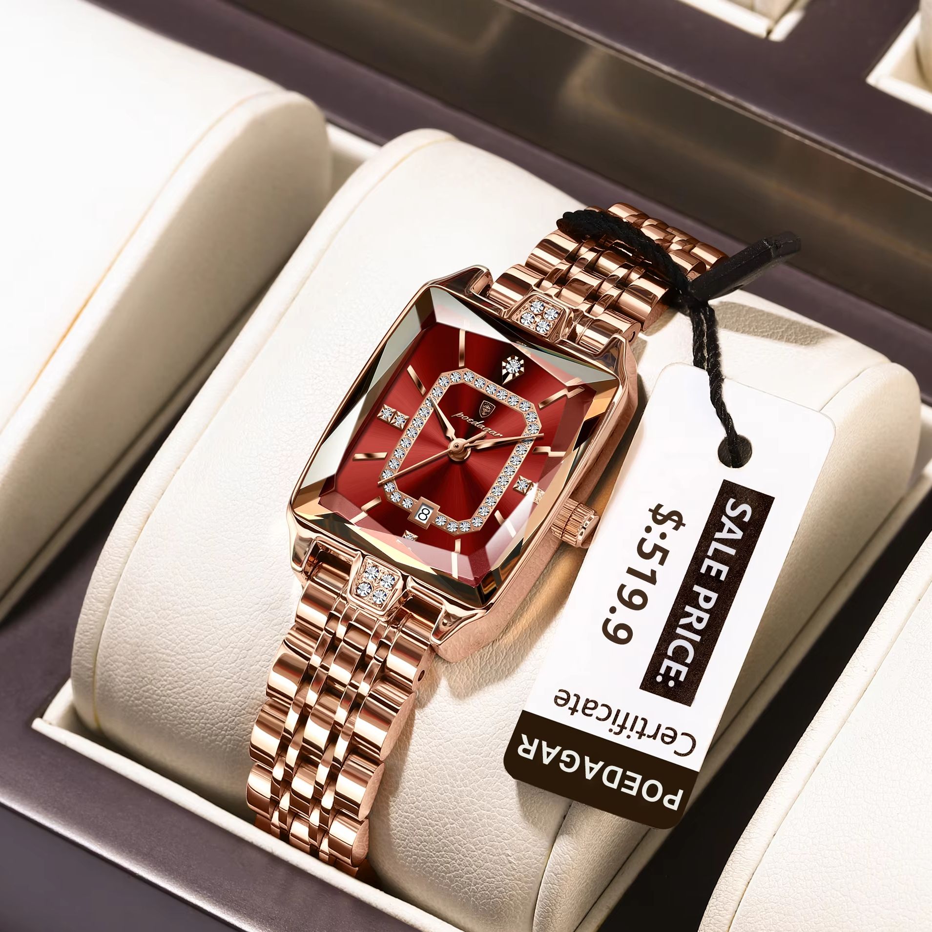 POEDAGAR แฟชั่นผู้หญิงนาฬิกาข้ - Luxury Watch Lady บทวิจารณ์และราคา