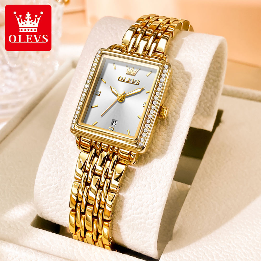 OLEVS 9995 นาฬิกาวันที่สำหรับผ - Luxury Watch Lady บทวิจารณ์และราคา