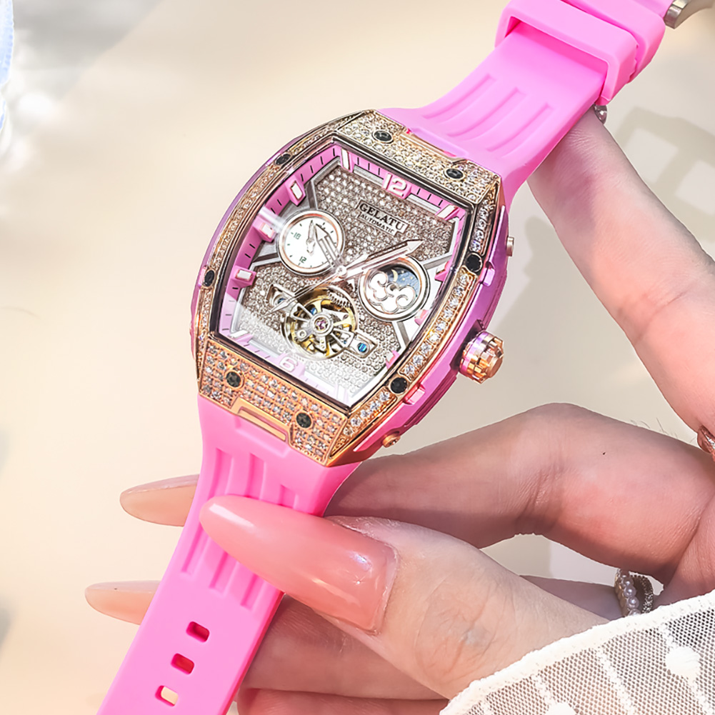 นาฬิกาข้อมือผู้หญิง GELATU สวย - Luxury Watch Moon Phase บทวิจารณ์และราคา