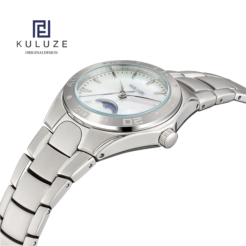 Kuluze นาฬิกาผู้หญิงแฟชั่นแบรน - Luxury Watch Moon Phase บทวิจารณ์และราคา